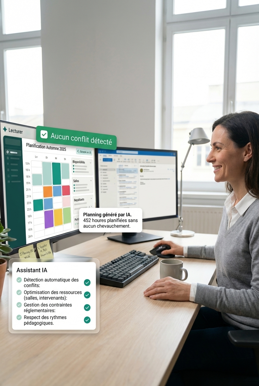 Planification sans conflit - Interface de planning